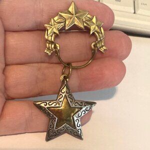 Brass "Star" Pin/Brooch